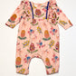 Pink floral onesie - Size 000