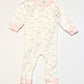 Ribbed swans zip onesie - Size 000