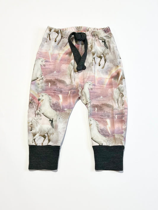 Jersey unicorn pants - Size 2