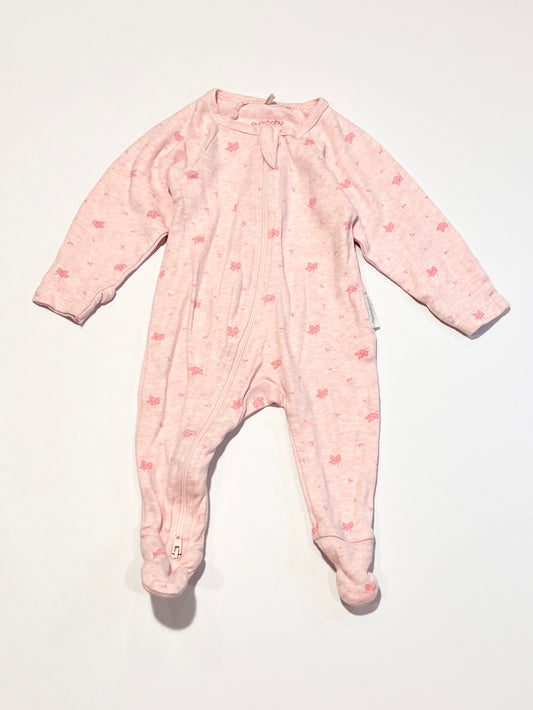 Pink zip onesie - Size 000