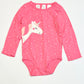 Pink unicorn bodysuit - Size 2