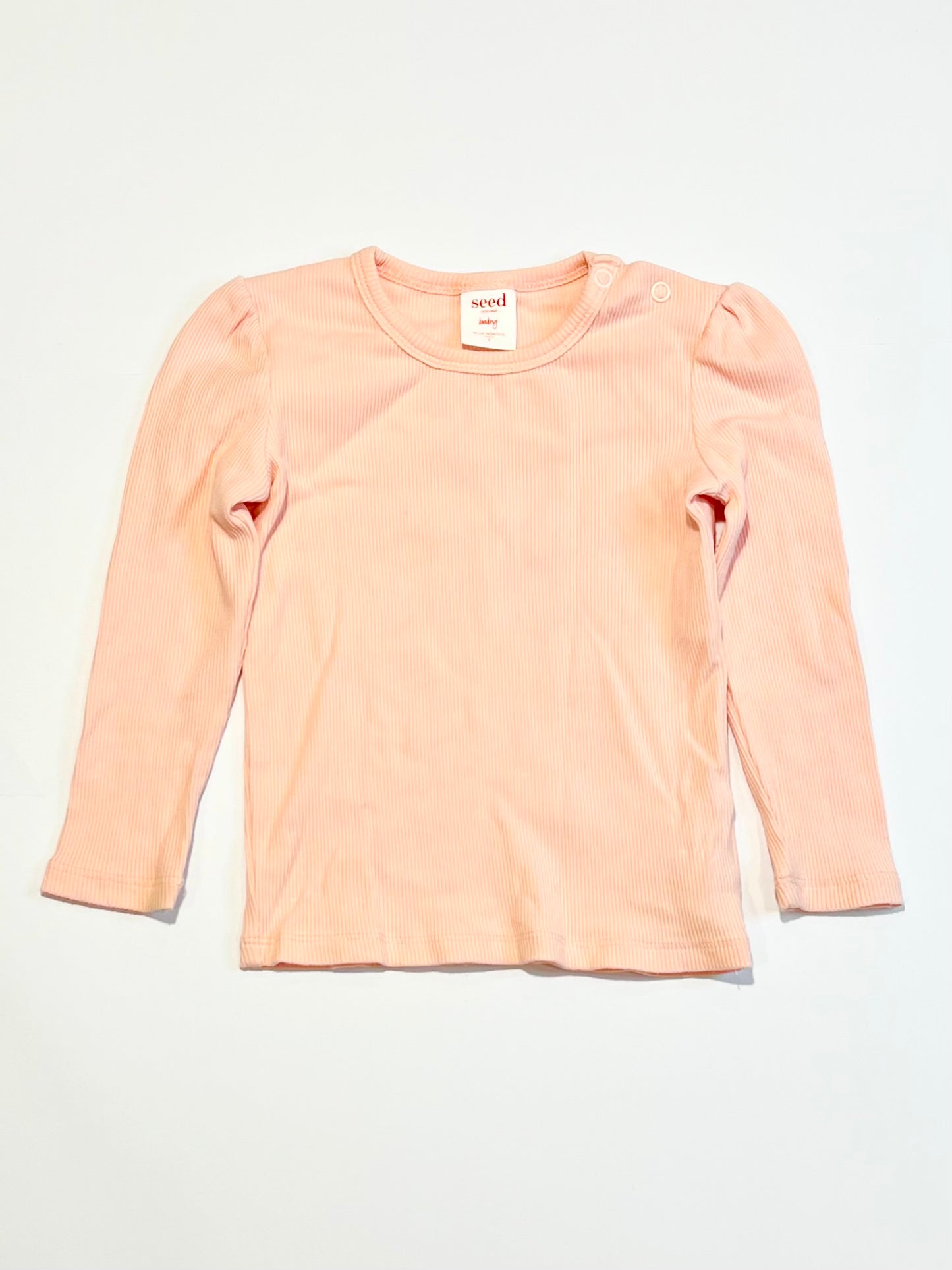 Pink ribbed top - Size 2