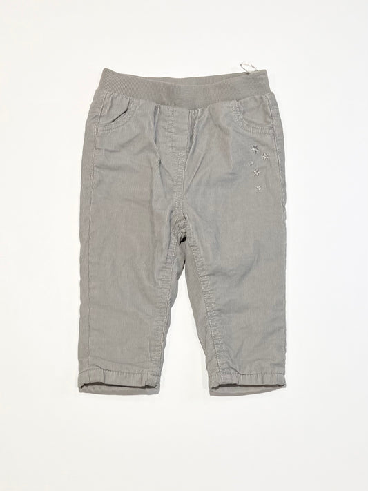 Grey corduroy pants brand new - Size 6-9 months