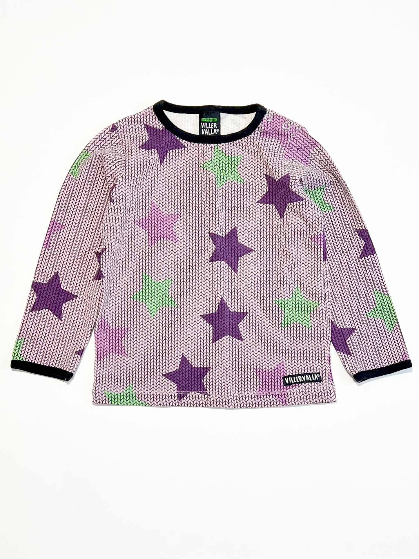 Purple stars top - Size 2