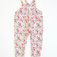 Floral jersey overalls - Size 2