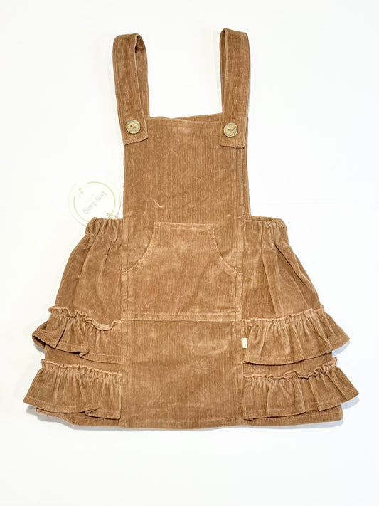 Corduroy pinafore brand new - Size 2