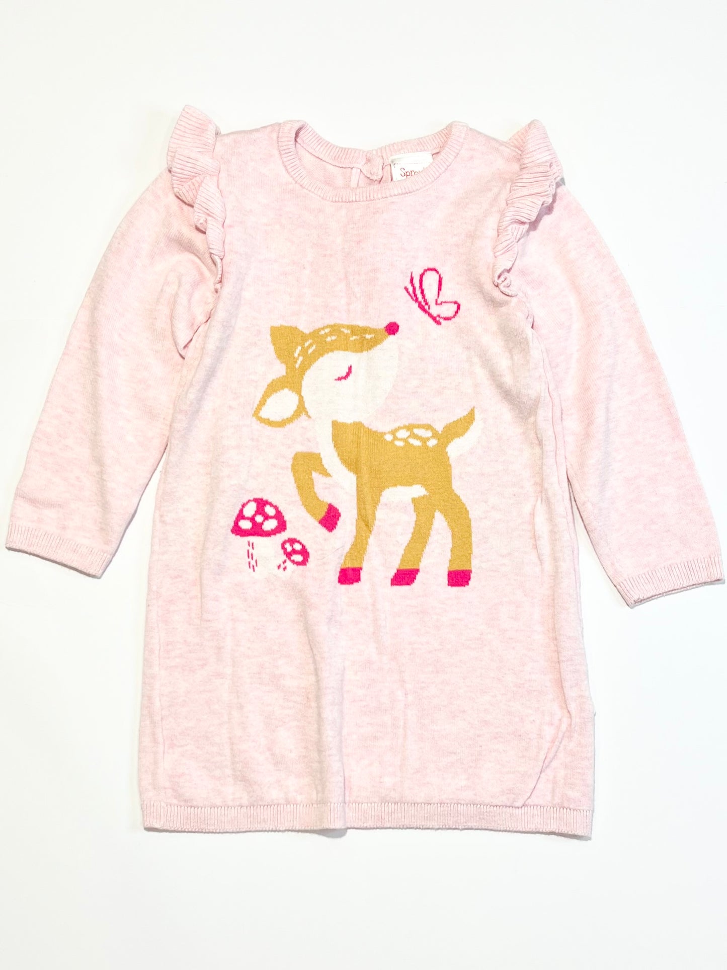 Deer knit dress - Size 2