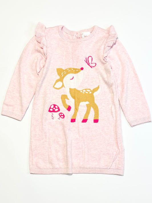 Deer knit dress - Size 2