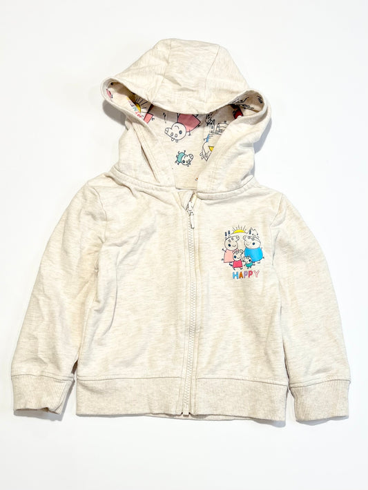 Peppa Pig zip hoodie - Size 2