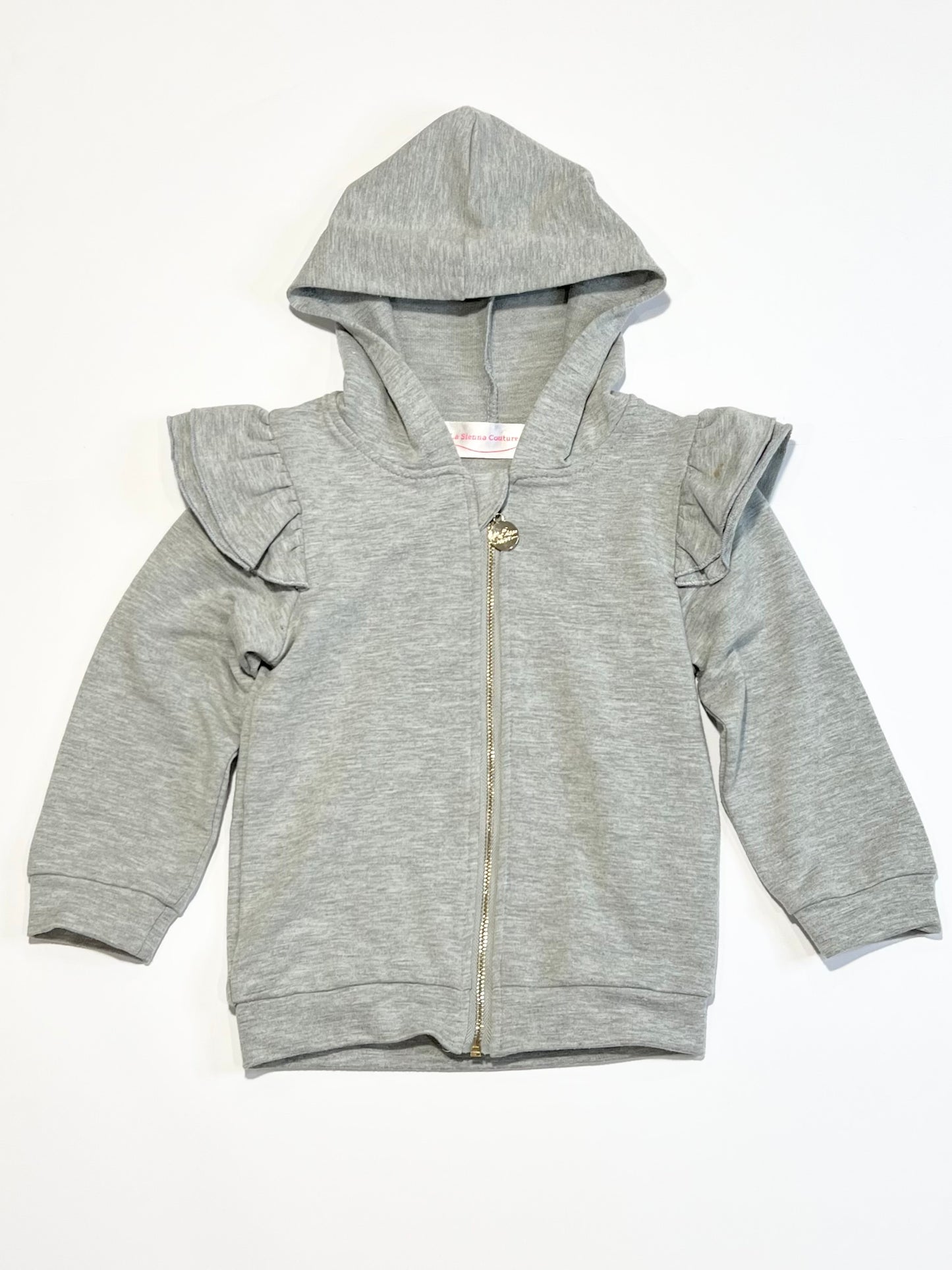 Grey zip hoodie - Size 2