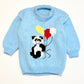 Panda with balloons knit jumper - Size 2