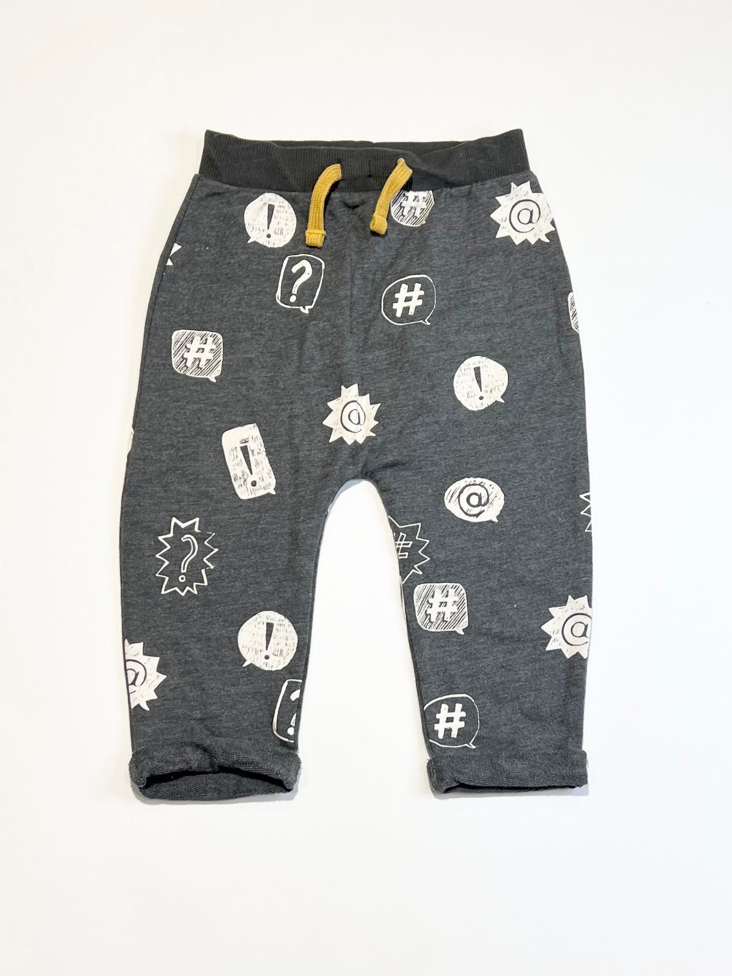 Grey speech bubble pants - Size 1