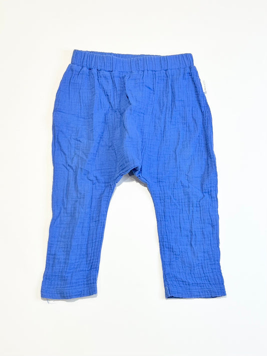 Blue muslin pants - Size 1