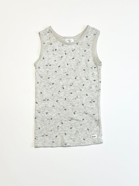 Grey mushrooms singlet - Size 1