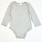 Grey pointelle bodysuit - Size 1