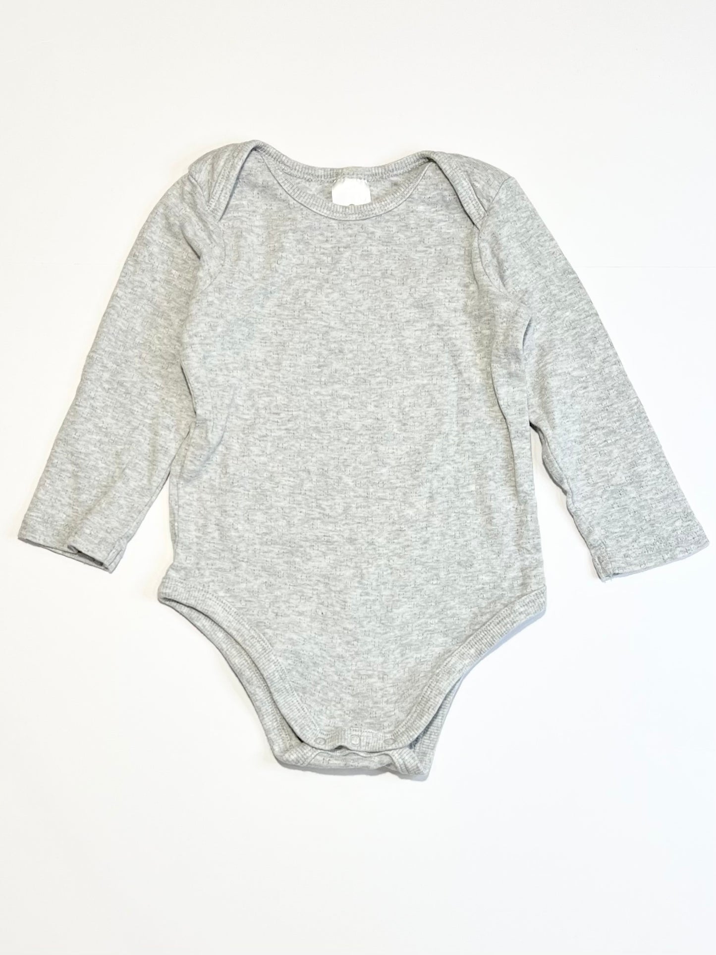 Grey pointelle bodysuit - Size 1