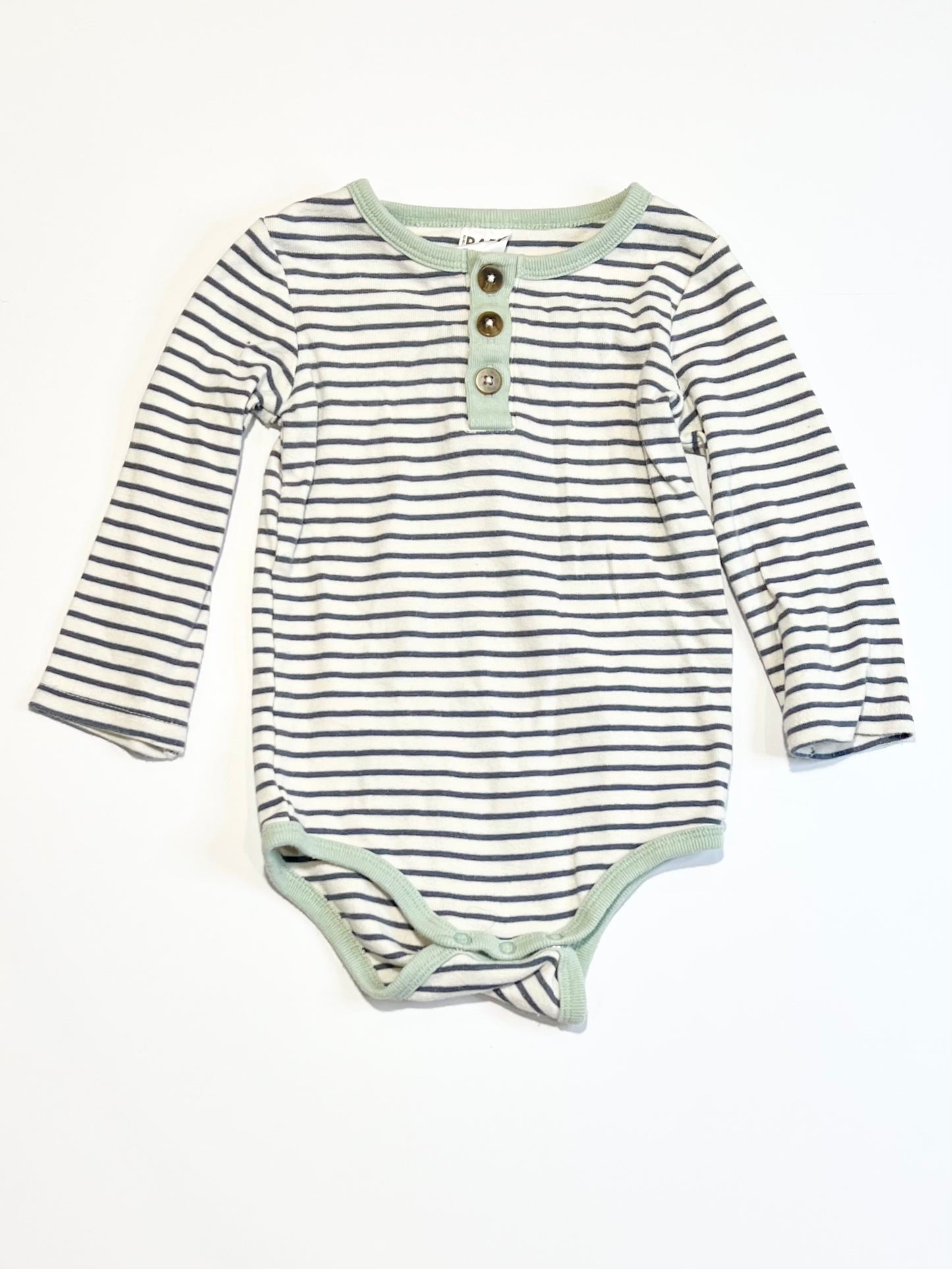 Ribbed henley bodysuit - Size 1