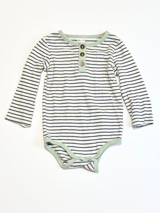 Ribbed henley bodysuit - Size 1