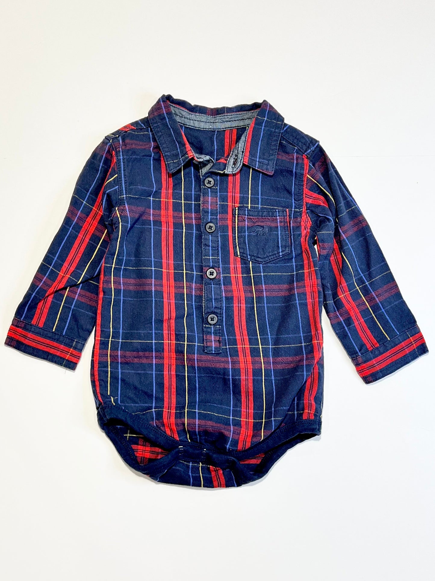 Woven shirt bodysuit - Size 1