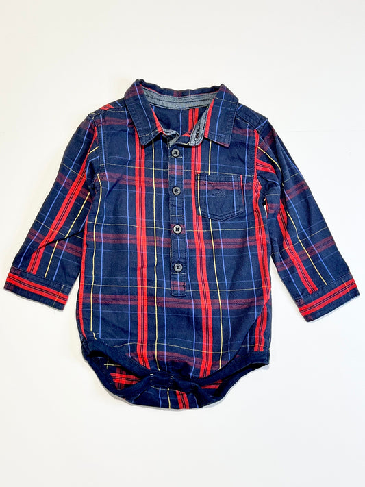 Woven shirt bodysuit - Size 1