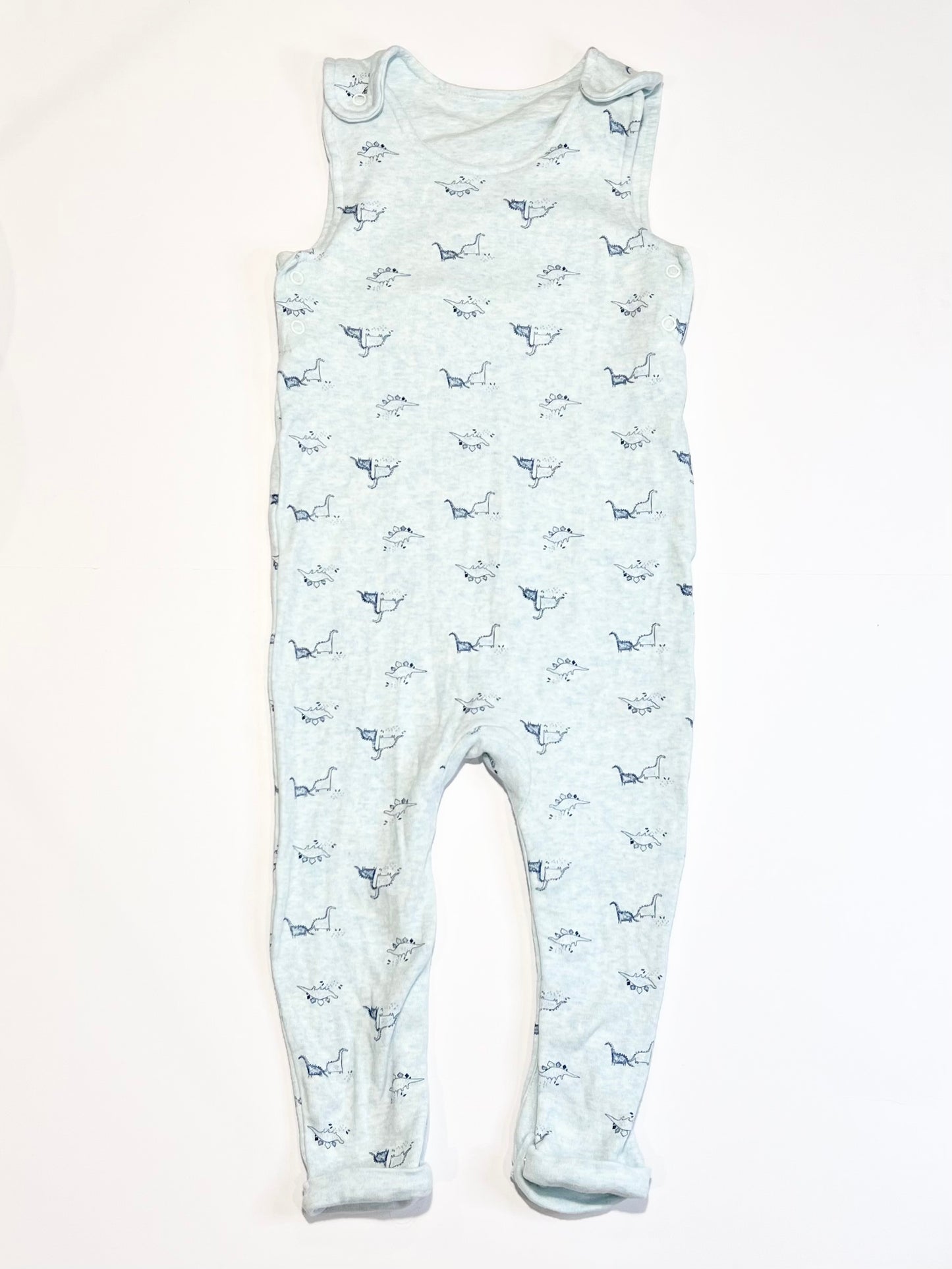 Dinosaur jersey overalls - Size 1