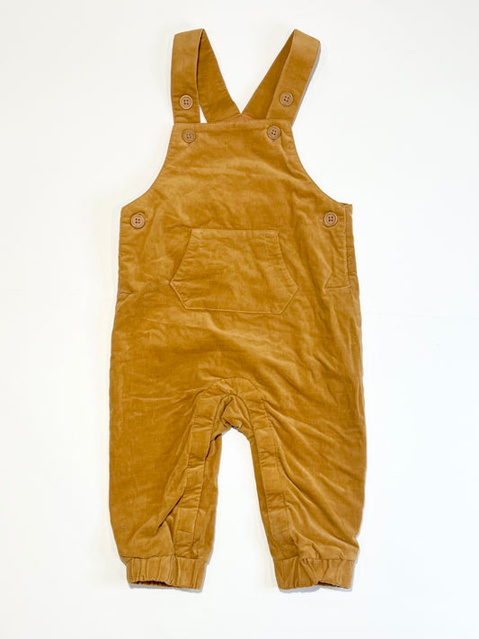 Brown corduroy overalls - Size 1