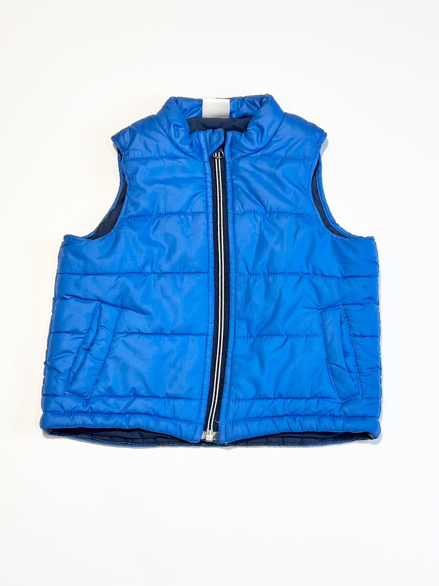 Blue puffer vest - Size 1-2