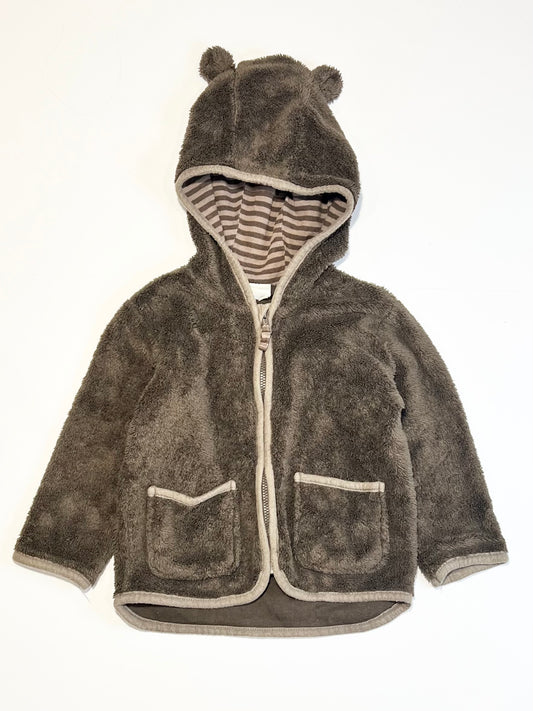 Brown zip hoodie - Size 1