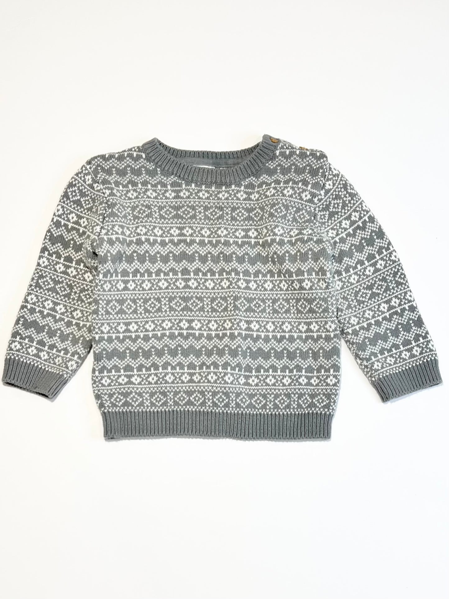 Grey knit jumper - Size 1