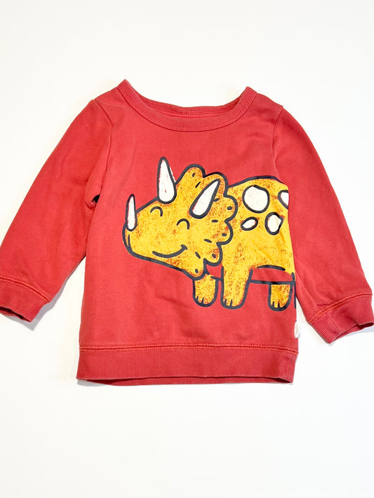 Red dino sweater - Size 1