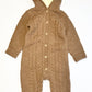 Brown knit coverall - Size 1