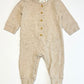 Tan waffle onesie - Size 1