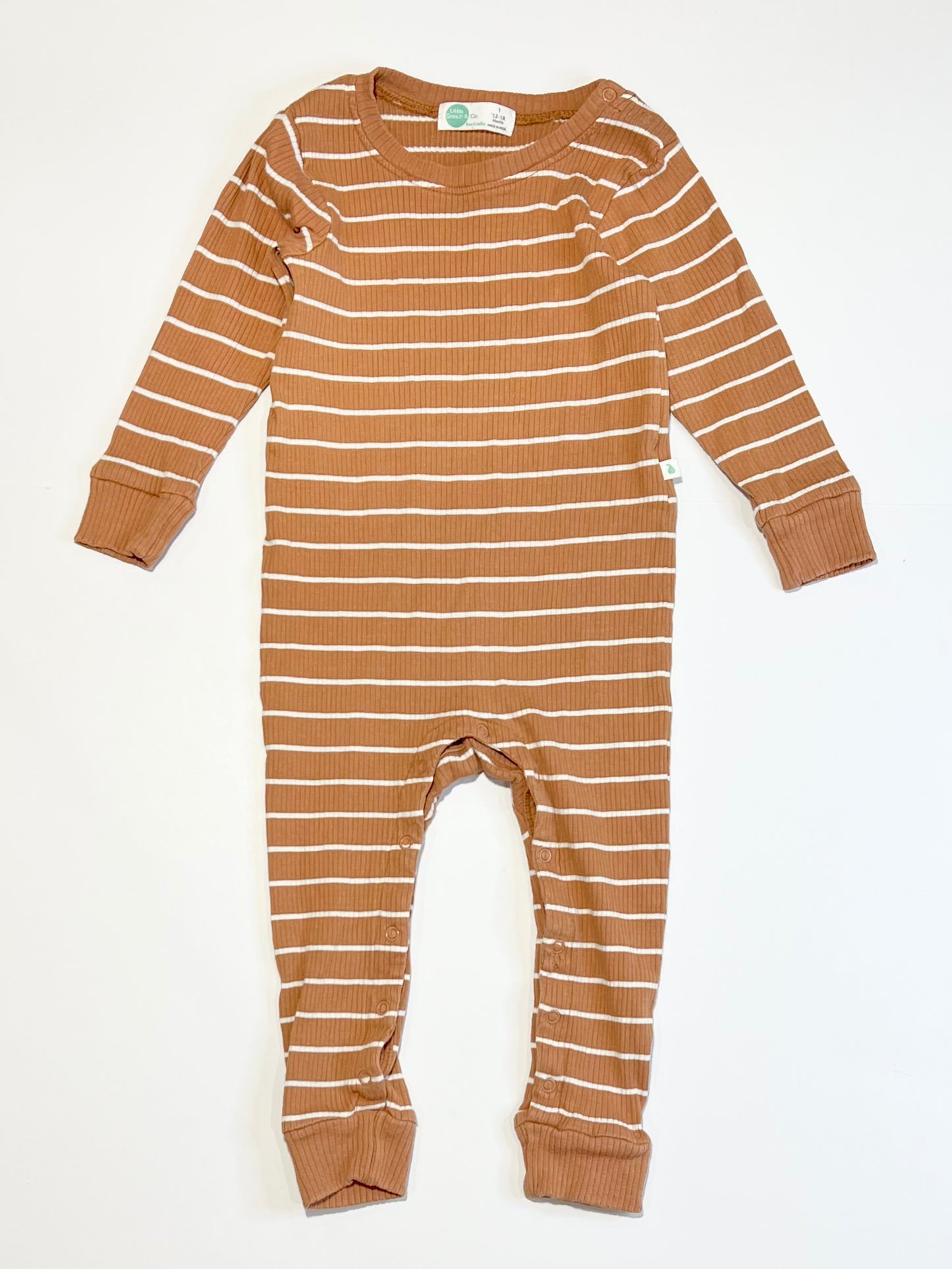 Ribbed striped onesie - Size 1