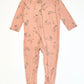 Dusty pink bunny zip onesie - Size 1