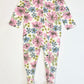 Floral zip onesie - Size 1