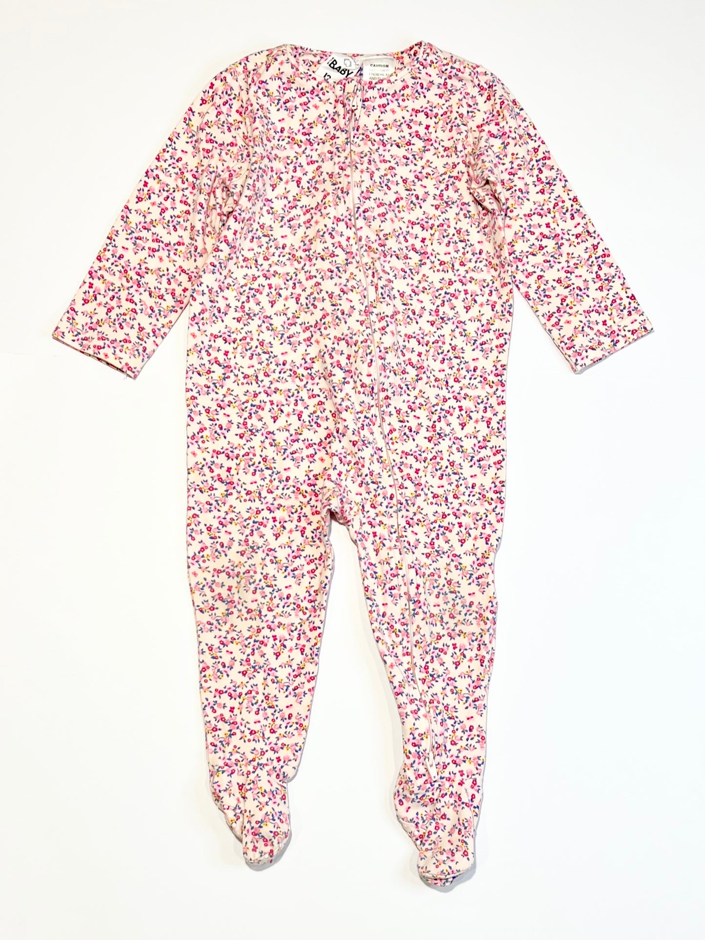 Floral zip onesie - Size 1