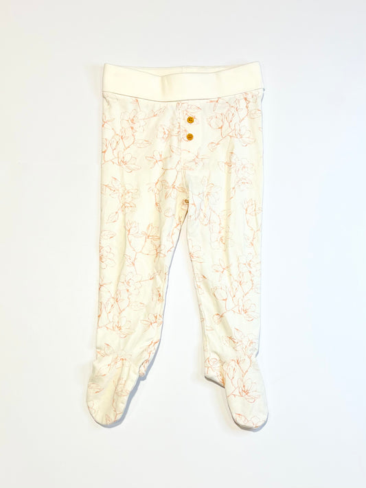 Floral footed pants - SIze 1