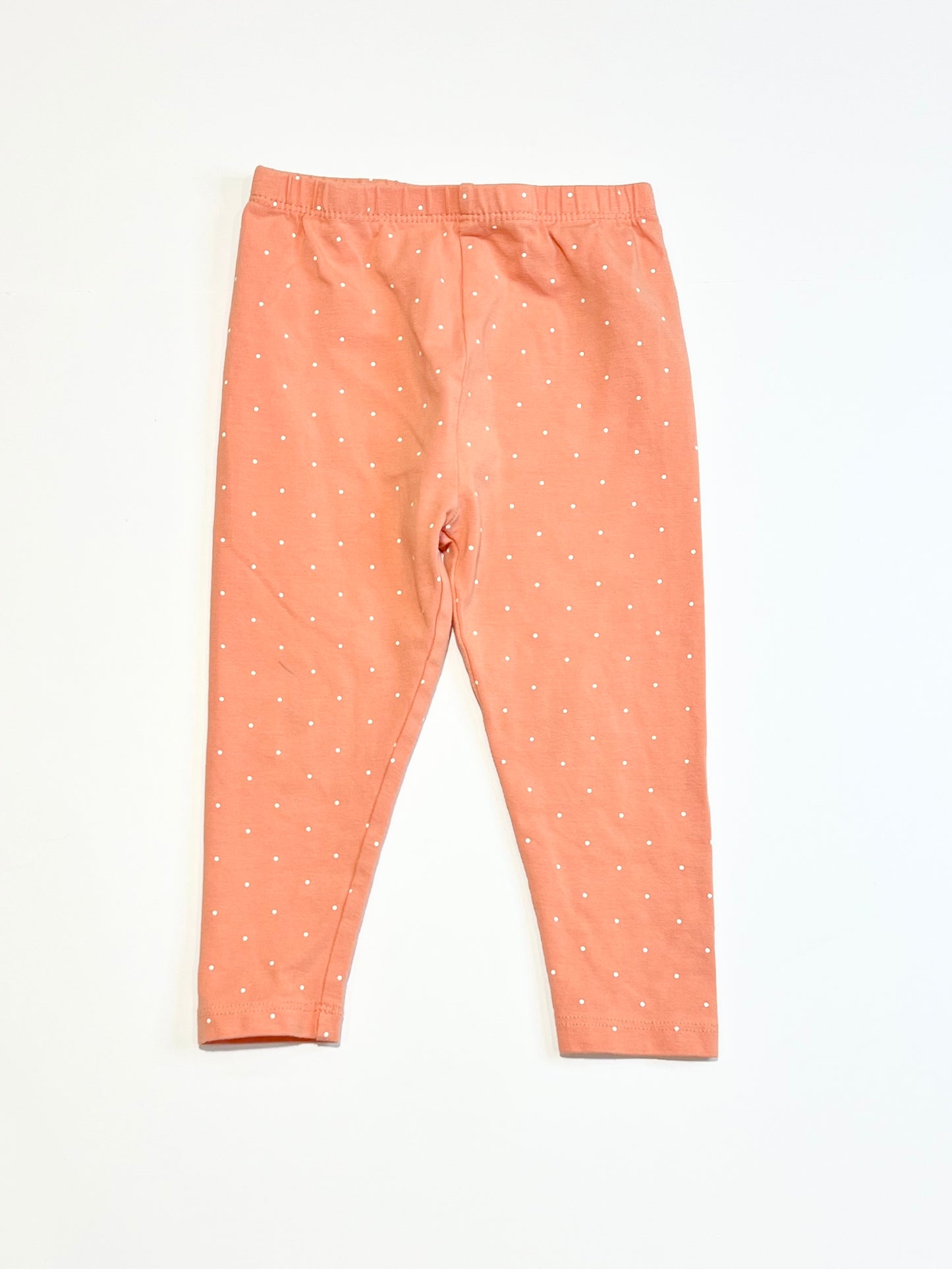 Pink spot leggings - Size 1