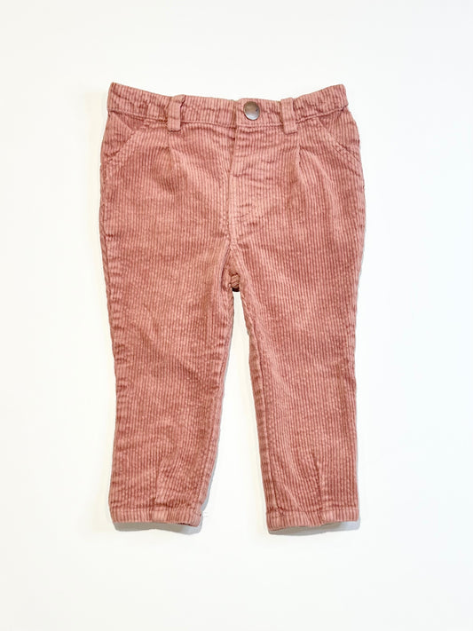 Blush pink corudoy pants - Size 1