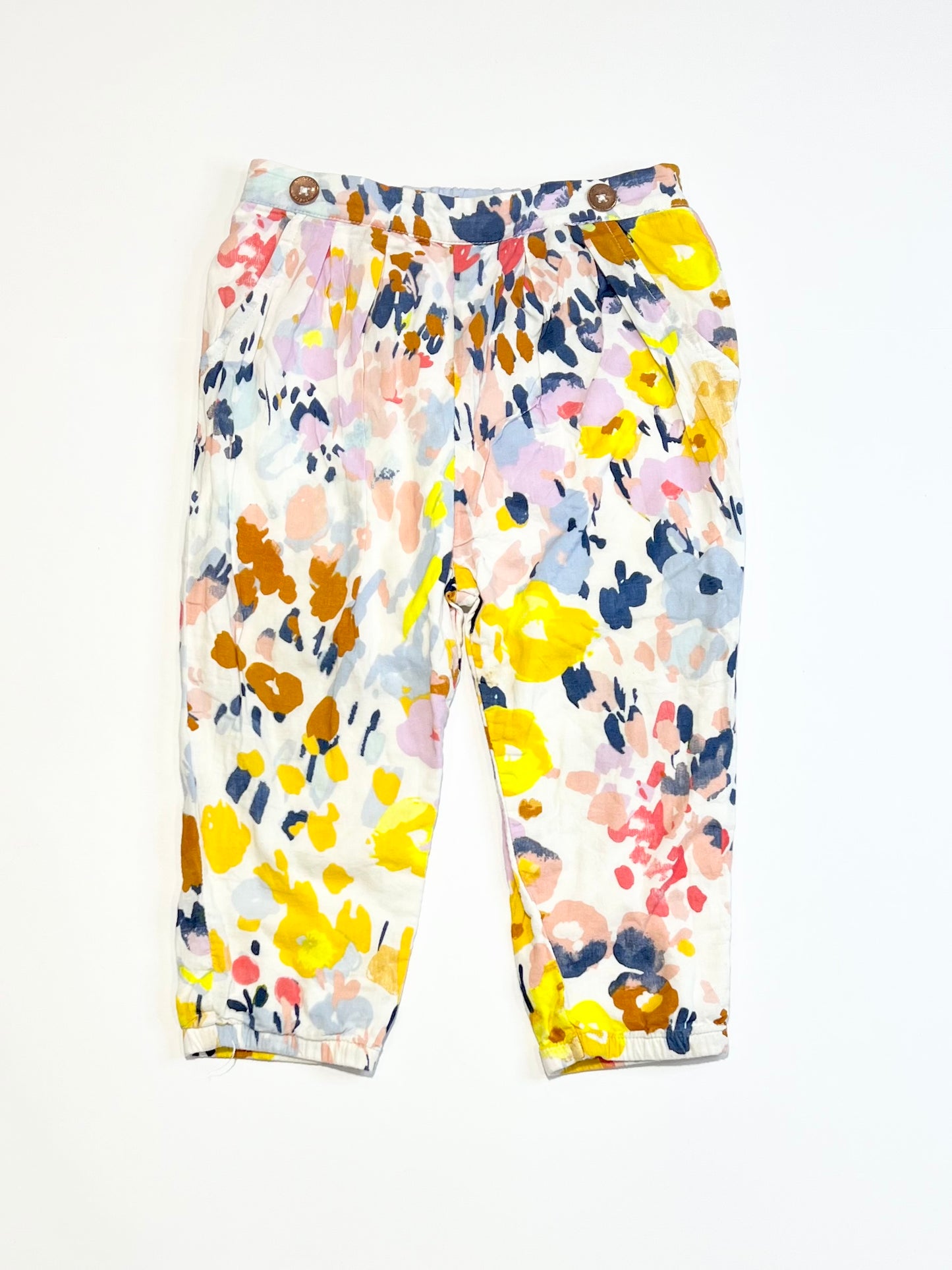 Floral cotton pants - Size 1