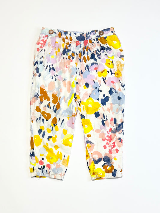 Floral cotton pants - Size 1