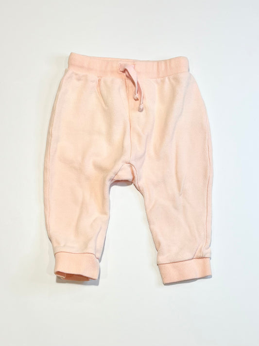 Pink waffle trackies - Size 1