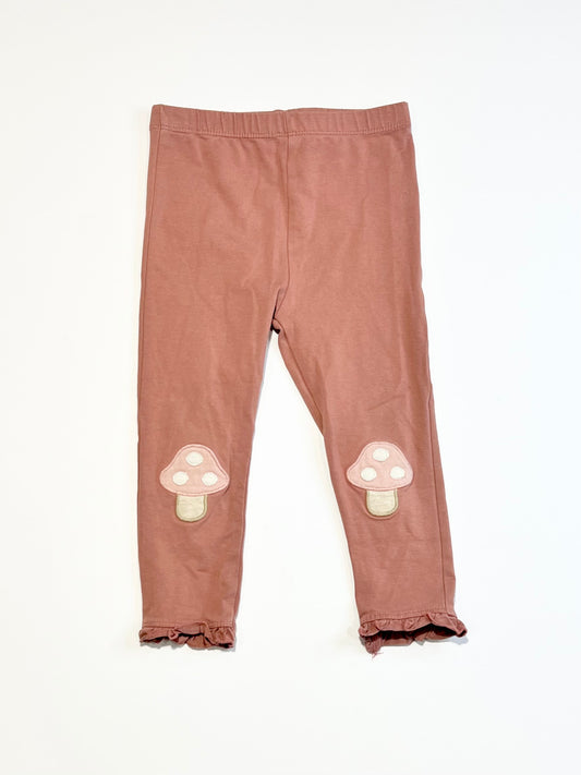 Brown mushroom leggings - Size 1