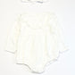 White ruffle bodysuit romper - Size 1