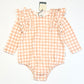 Gingham bodysuit brand new - Size 1