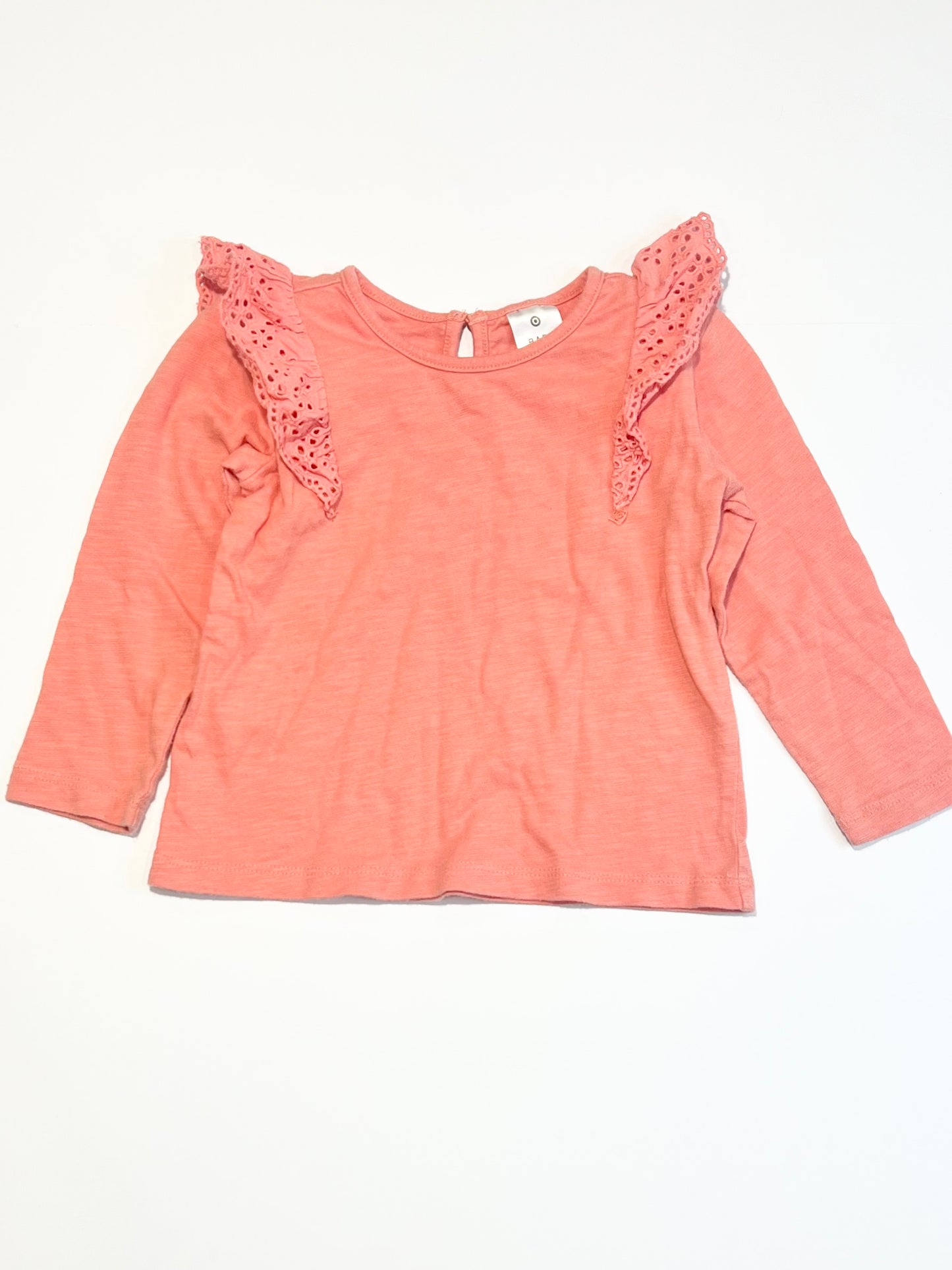 Pink ruffle top - Size 1