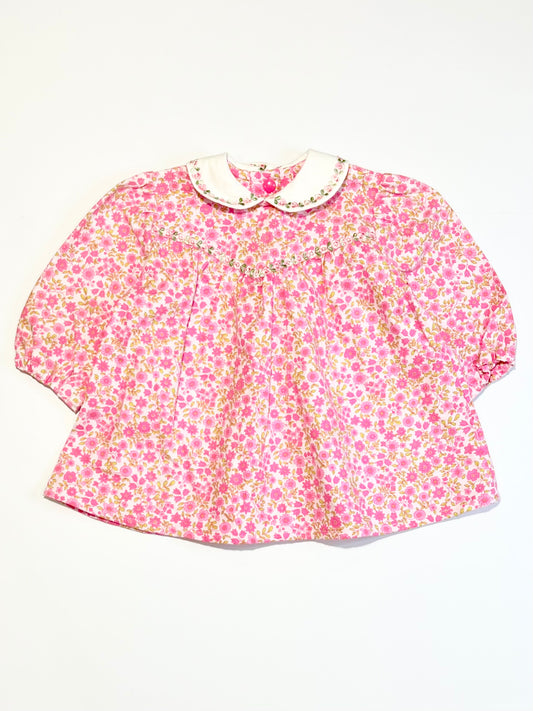 Pink floral top - Size 1