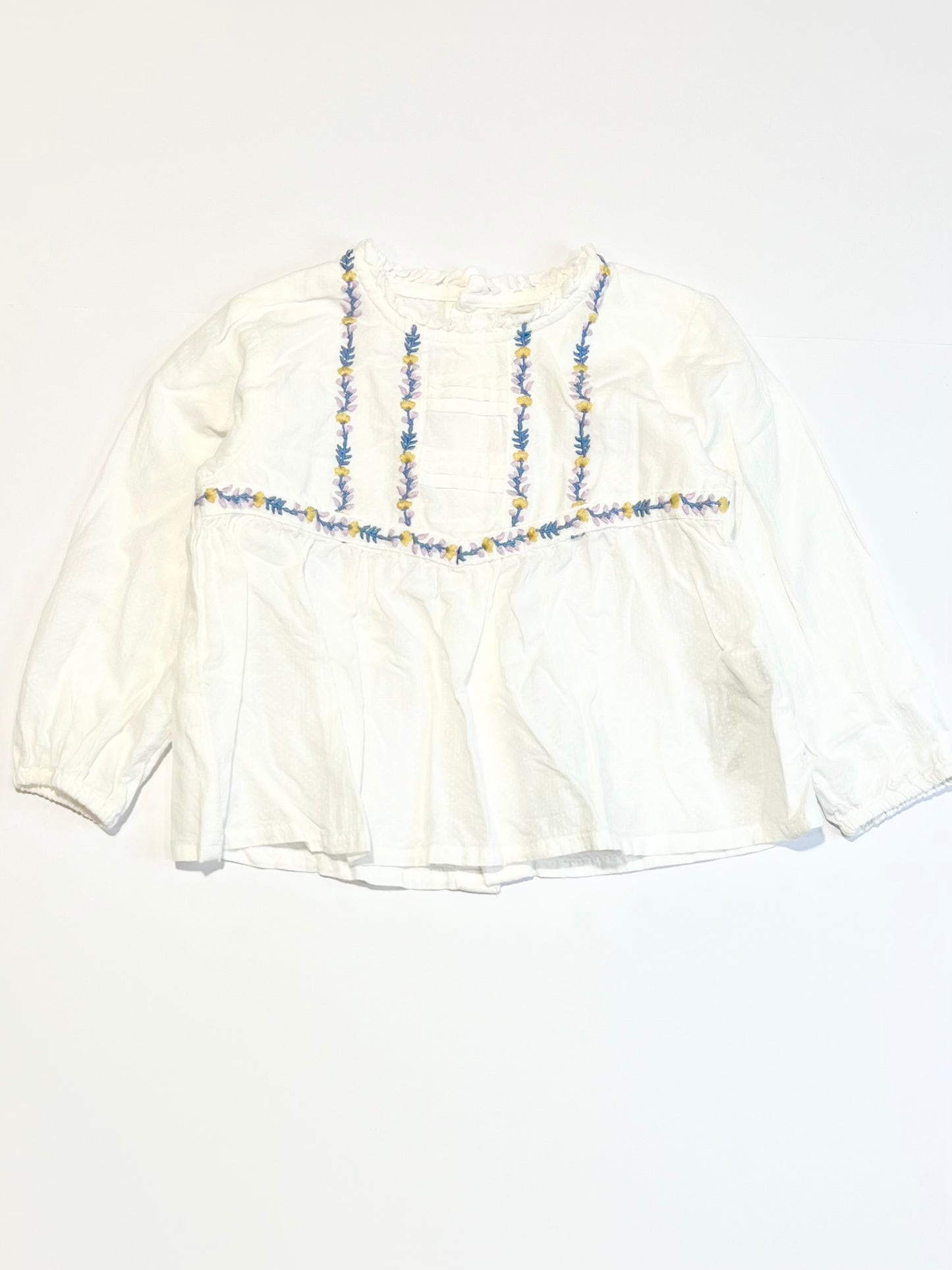 Embroidered cotton top - Size 1