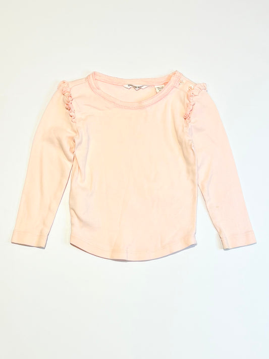 Pink ribbed top - Size 1