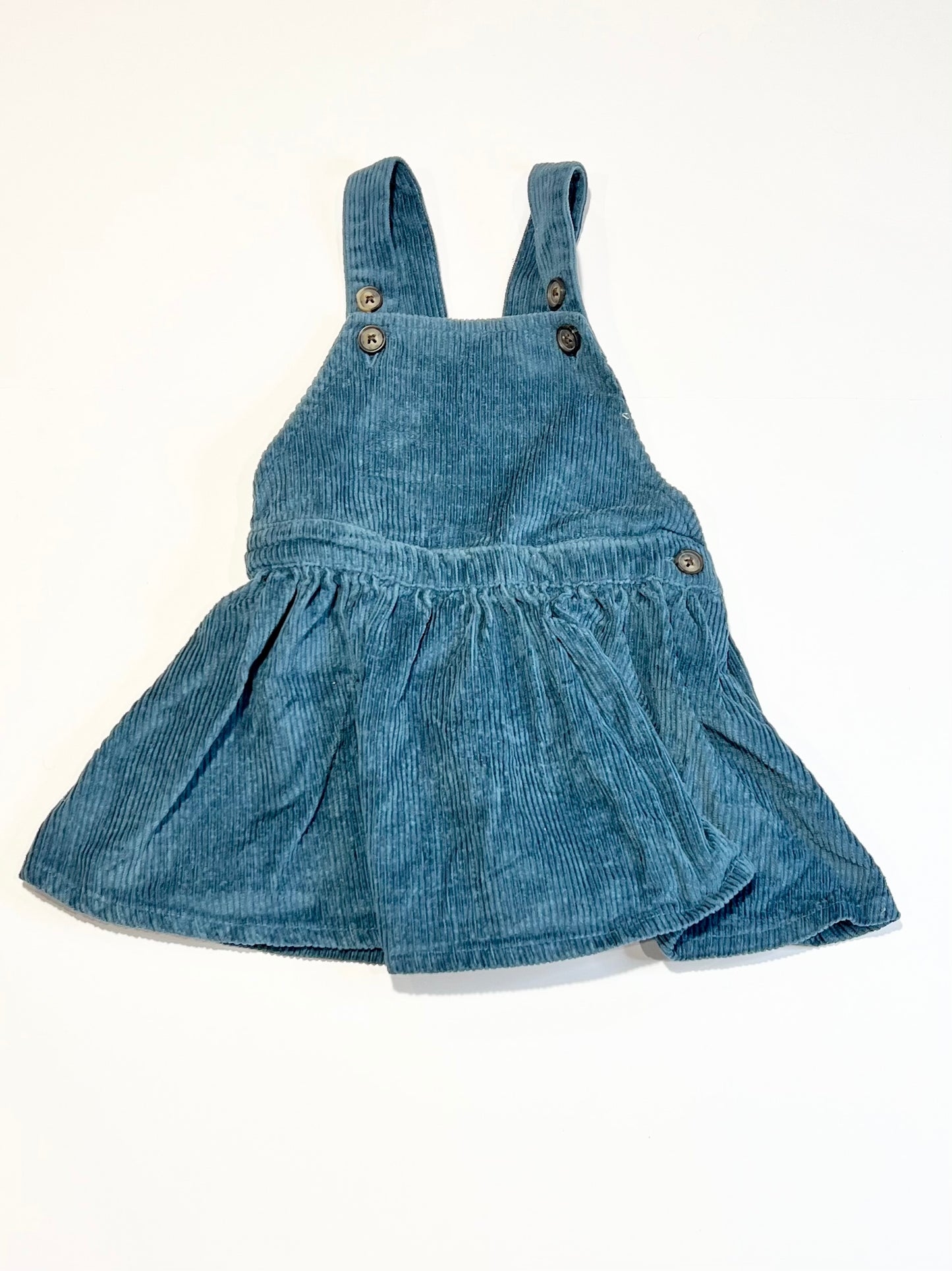 Blue corduroy pinafore - Size 1